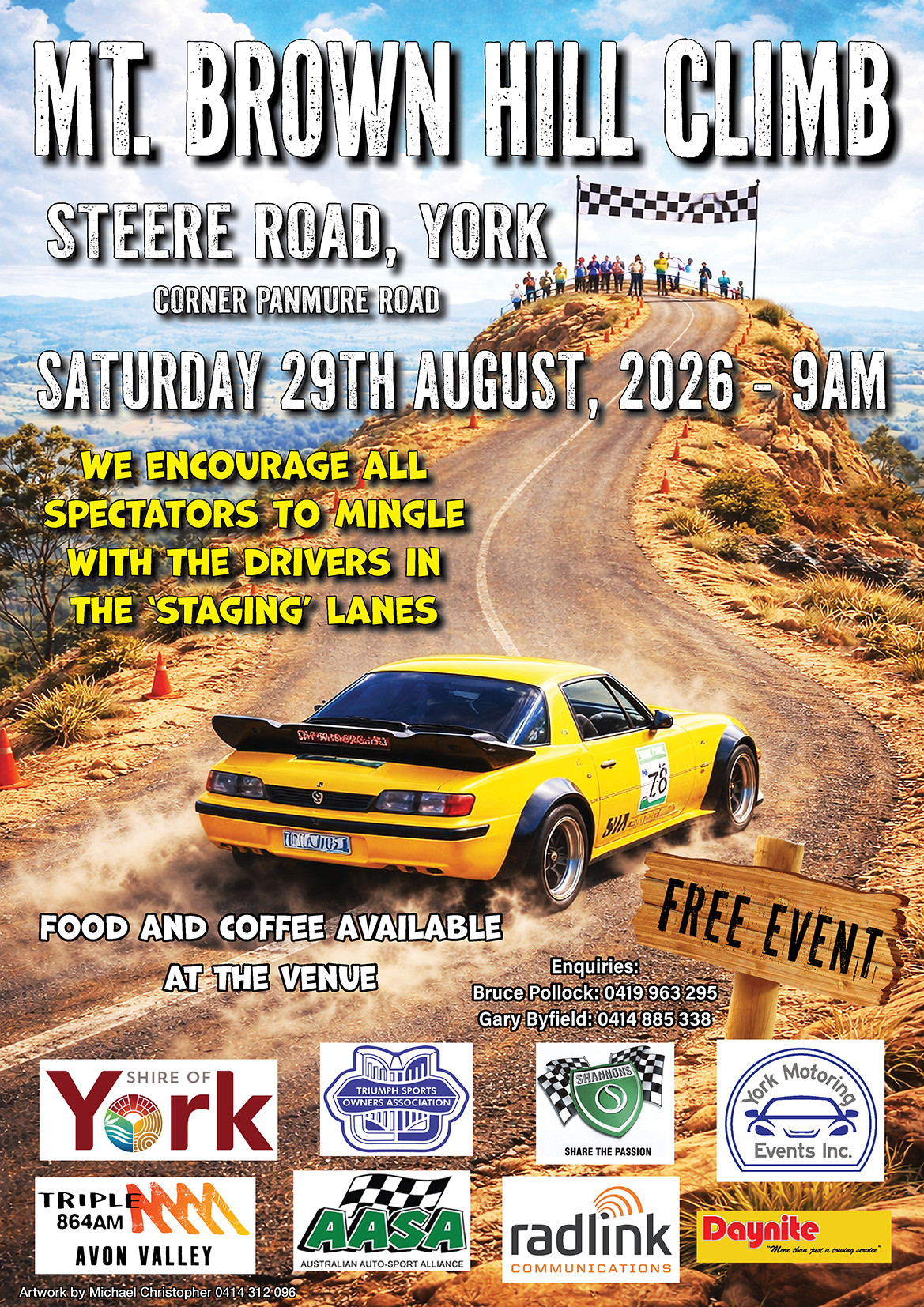 2026 MT Brown Hillclimb Poster